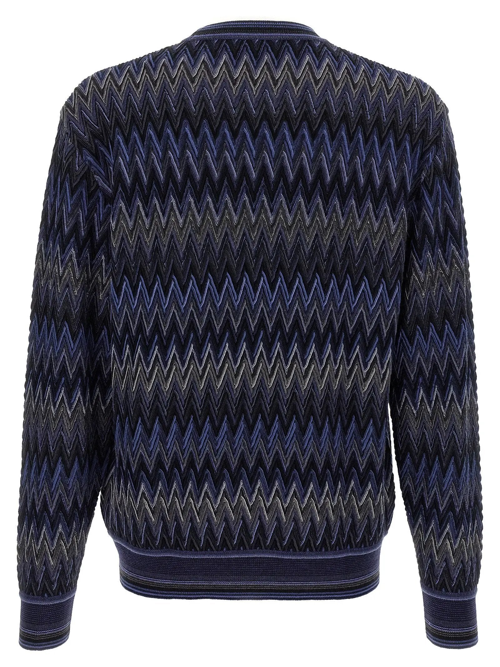 Missoni Blue Wool Cardigan