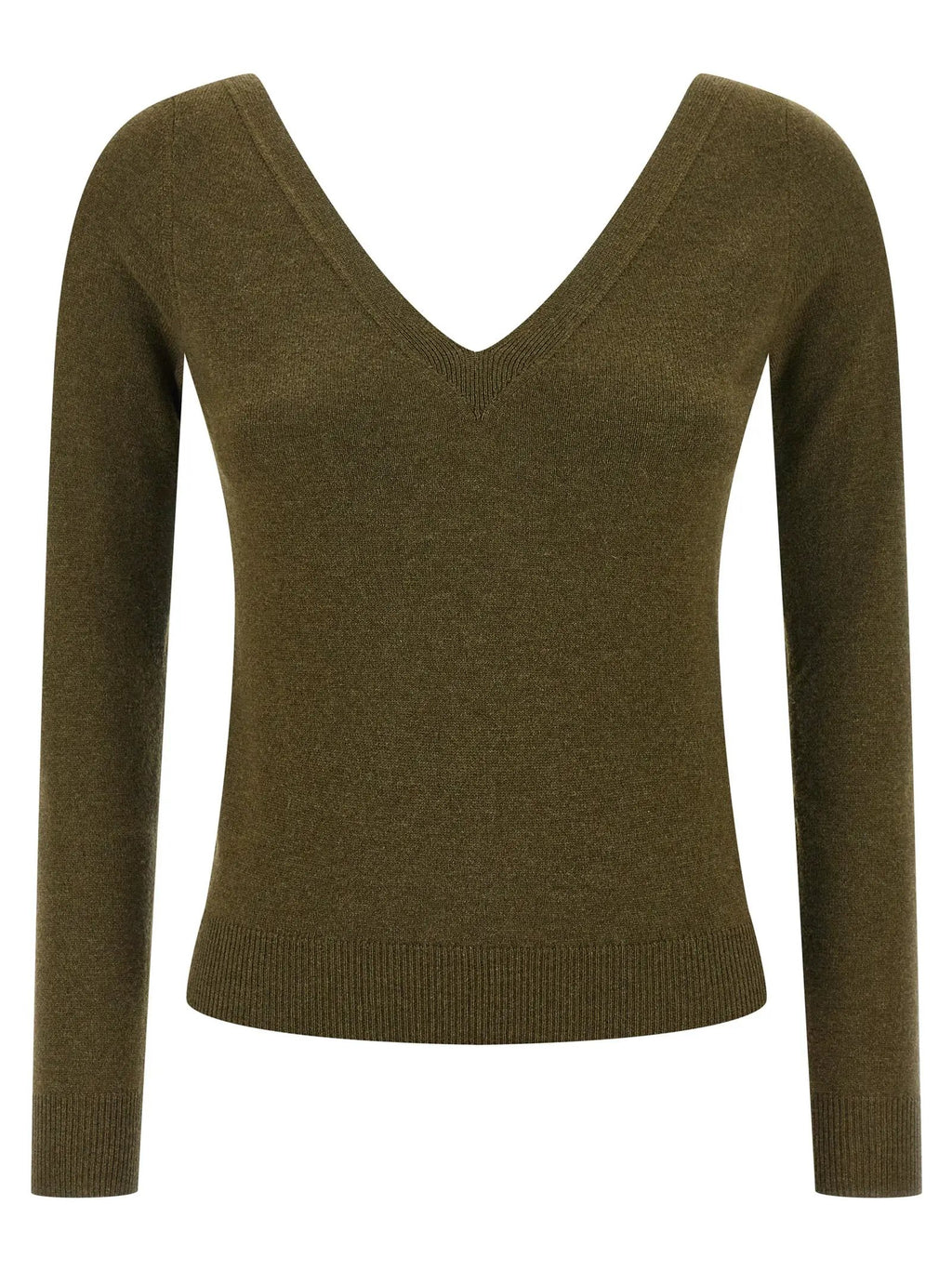Saint Laurent Bicolor Cashmere Cardigan