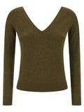 Saint Laurent Bicolor Cashmere Cardigan