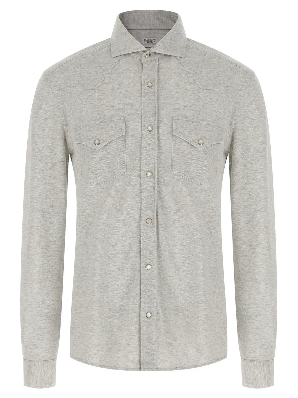 Brunello Cucinelli Gray Cotton Blouse