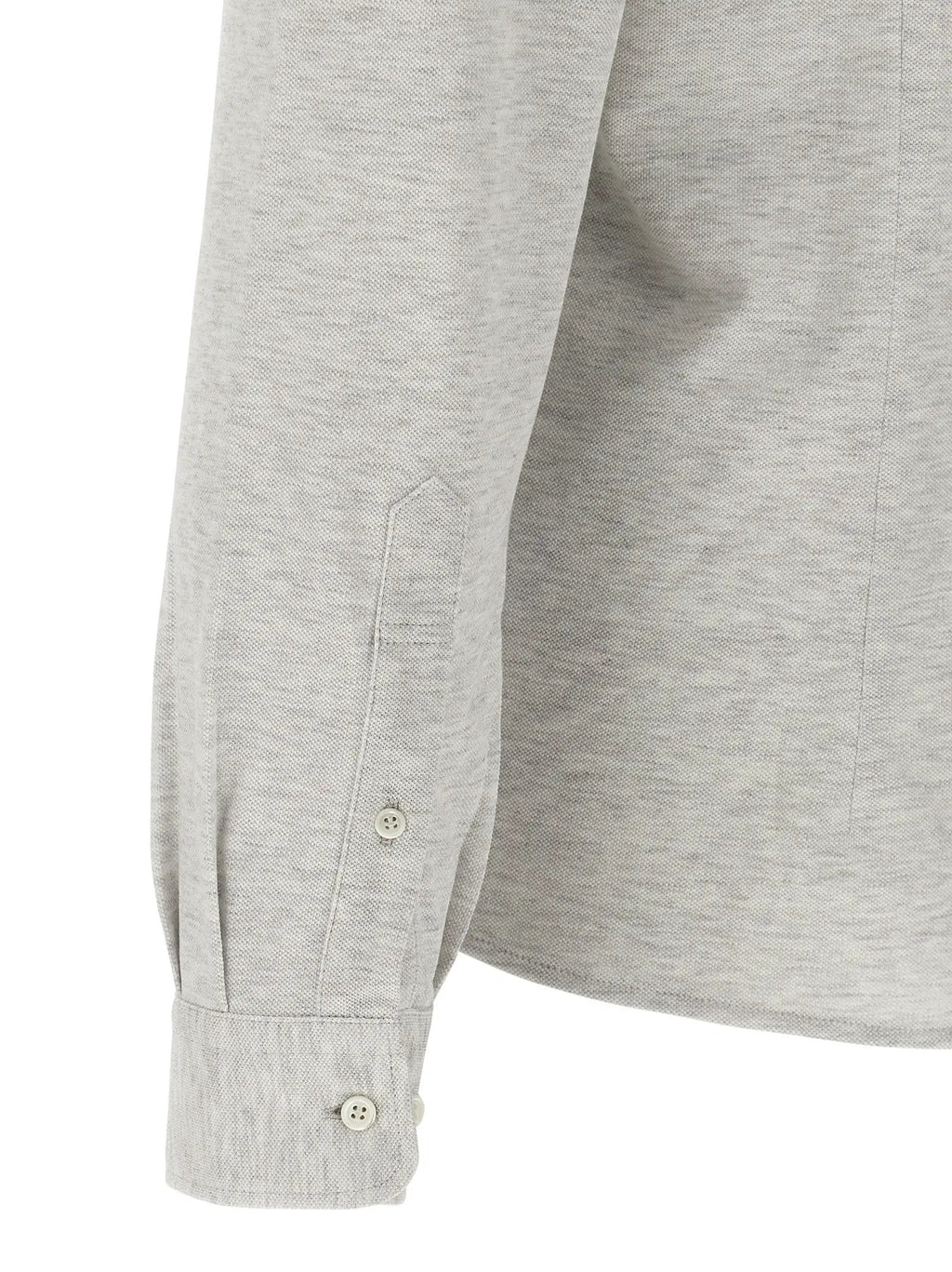 Brunello Cucinelli Gray Cotton Blouse