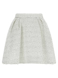 Alessandra Rich White Polyamide Long Skirt