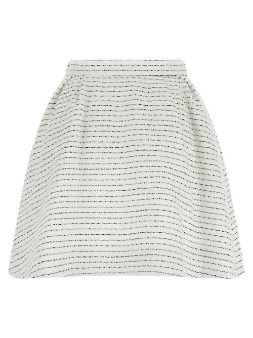 Jupe longue en polyamide blanc Alessandra Rich