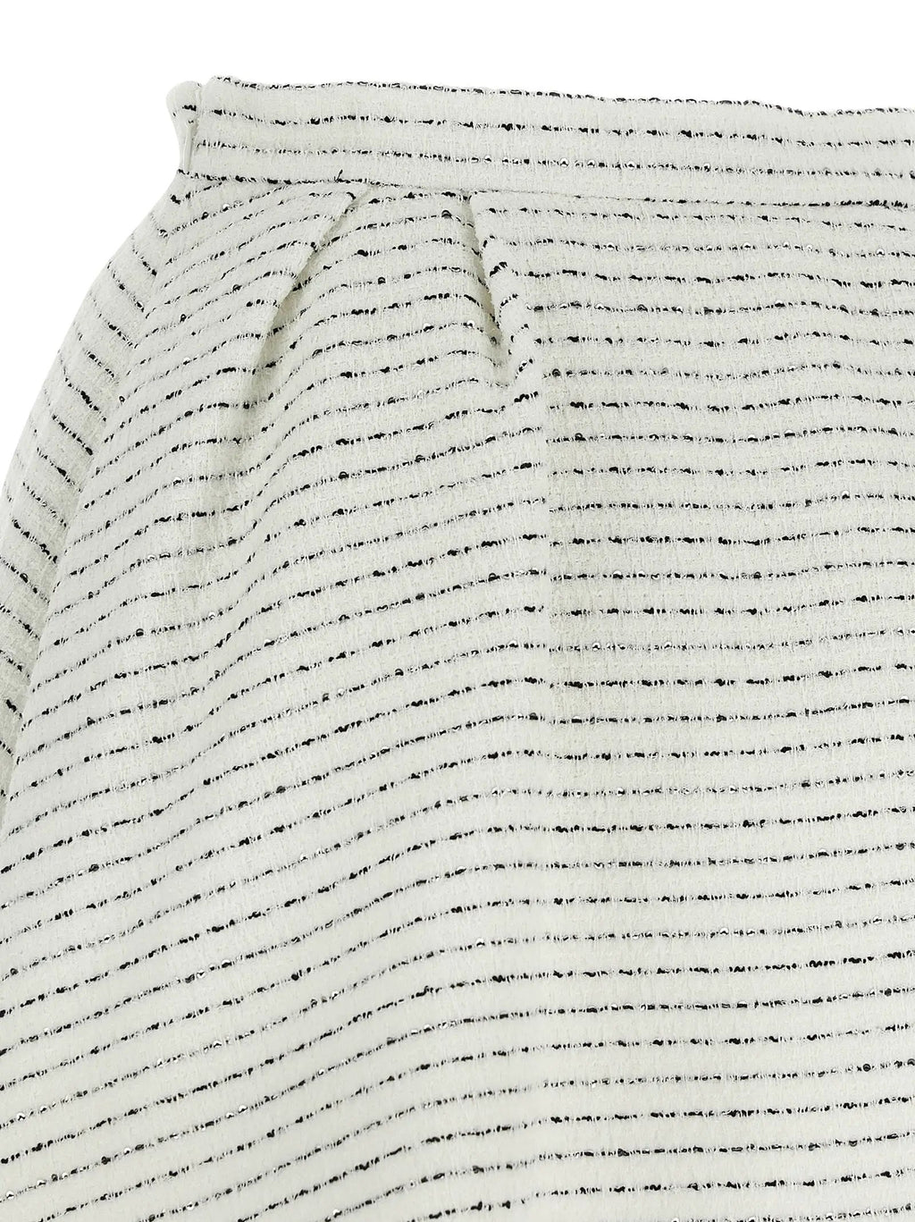 Alessandra Rich White Polyamide Long Skirt