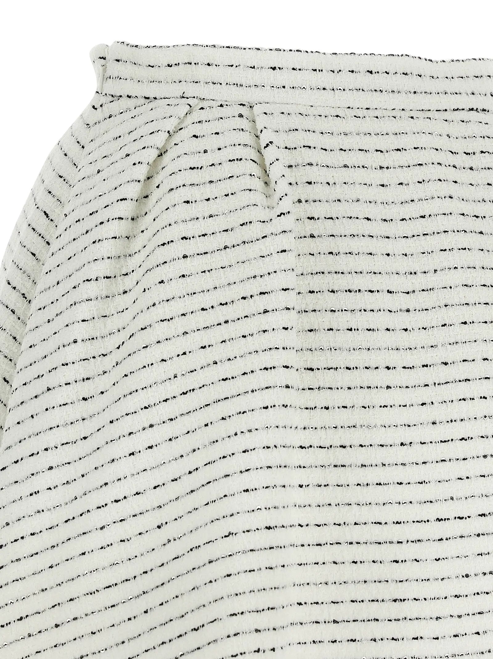 Alessandra Rich White Polyamide Long Skirt