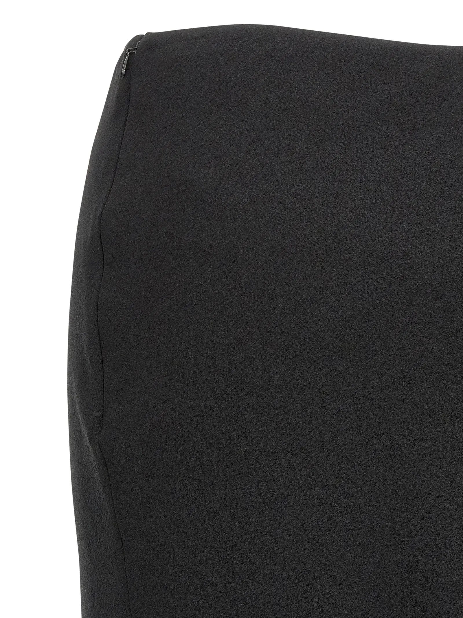 Alessandra Rich Black Virgin Wool Mini Skirt