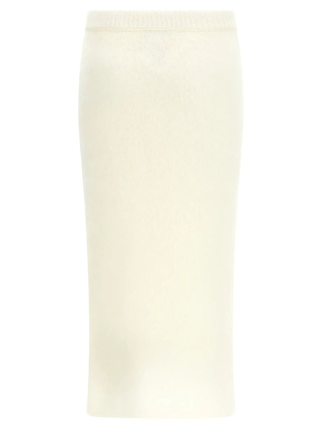 Alessandra Rich White Other Fibres Midi Skirt