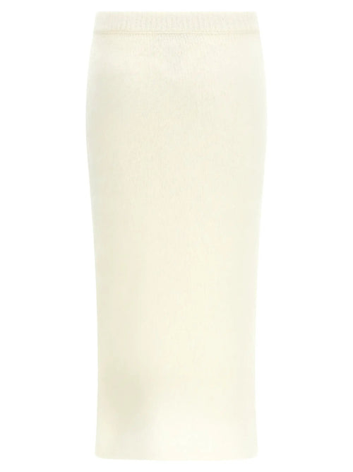 Jupe Midi Alessandra Rich Blanc Autres Fibres