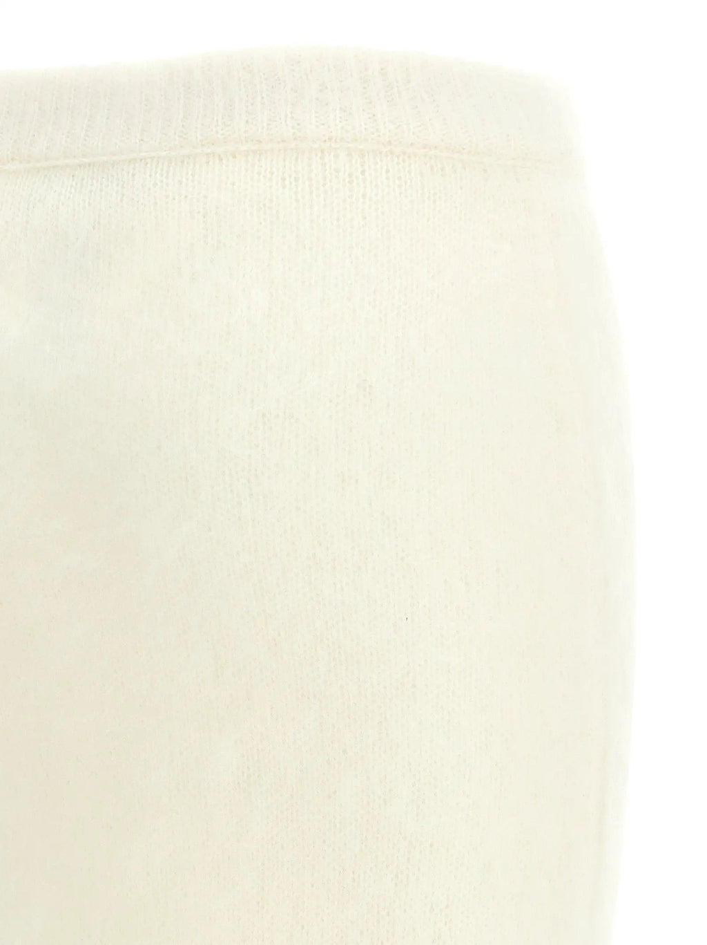 Alessandra Rich White Other Fibres Midi Skirt