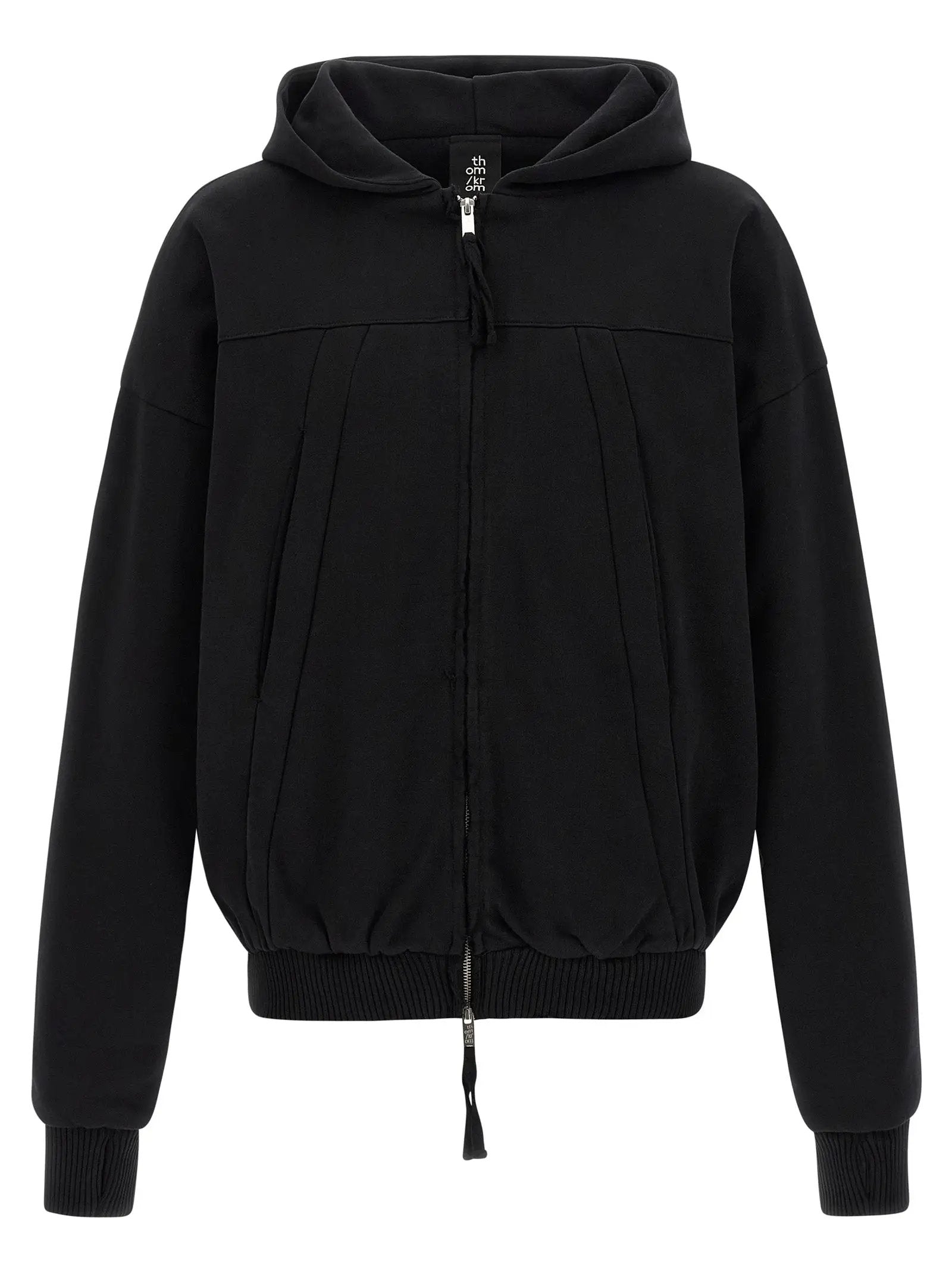 Thom Krom Black Cotton Sweatshirt