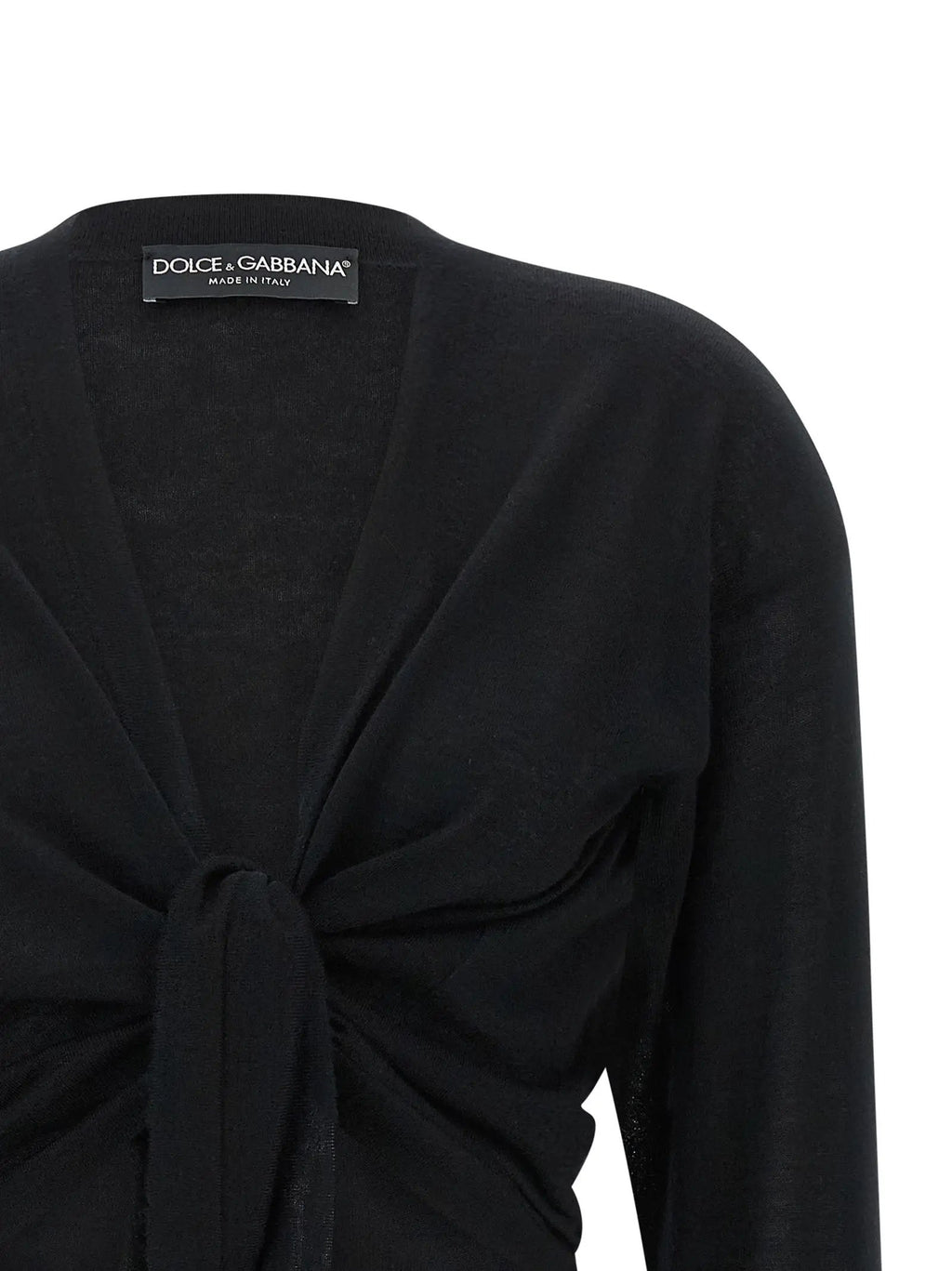 Dolce & Gabbana Black Cashmere Cardigan