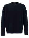 Roberto Collina Blue Merino Wool Cardigan