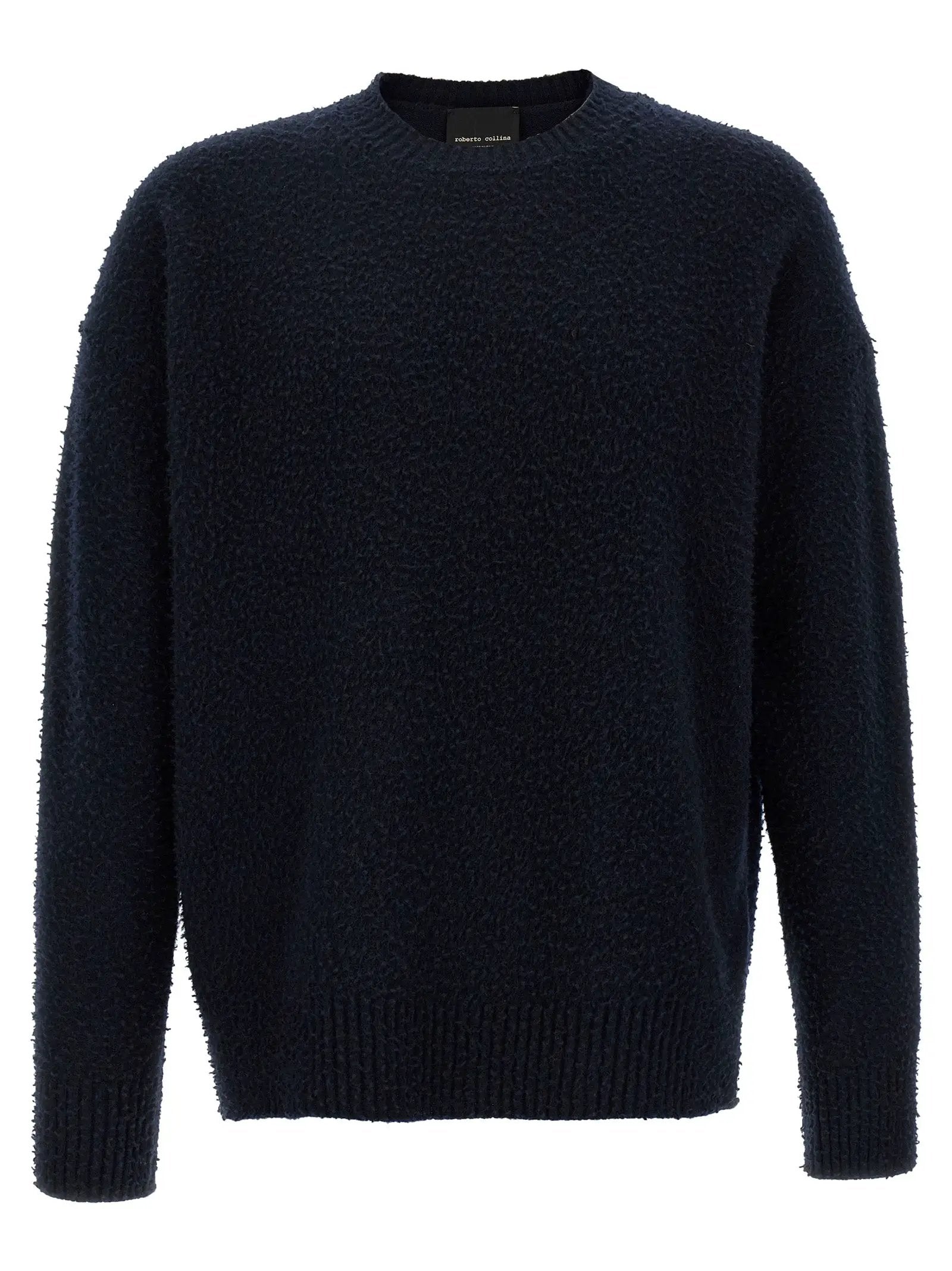 Roberto Collina Blue Merino Wool Cardigan