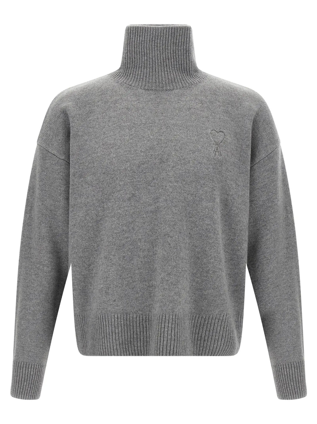 Ami Paris Gray Wool Cardigan