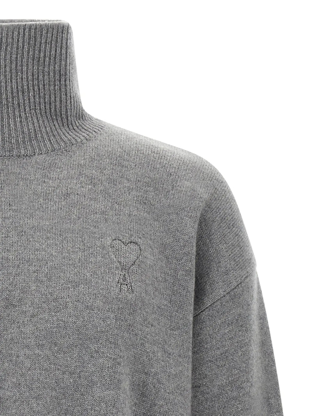 Ami Paris Gray Wool Cardigan