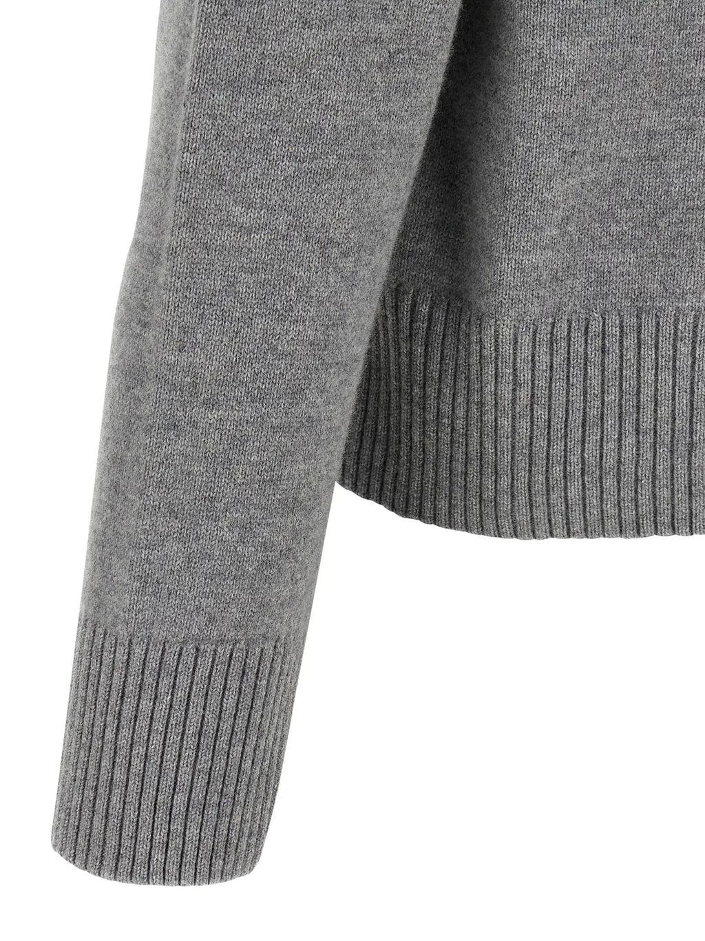 Ami Paris Gray Wool Cardigan