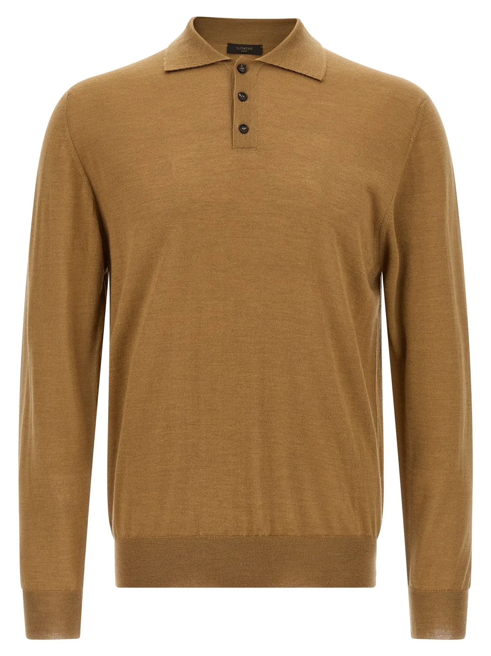ZANONE Beige Cashmere Polo Shirt