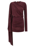 The Andamane Bordeaux Copper Short Dress