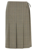 Marni Gray Polyester Midi Skirt