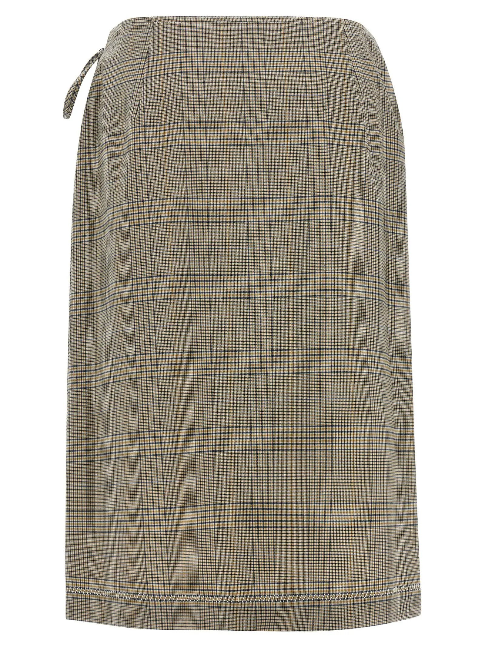 Marni Gray Polyester Midi Skirt