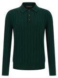 ZANONE Bicolor Virgin Wool Polo Shirt