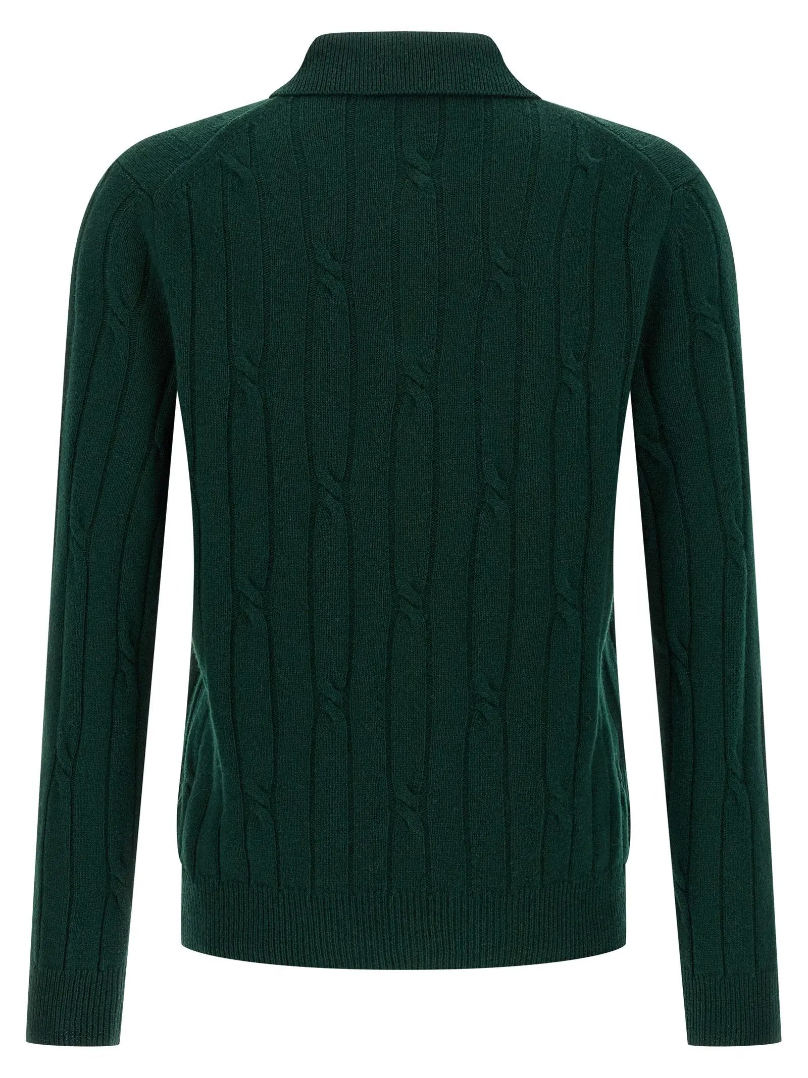 ZANONE Bicolor Virgin Wool Polo Shirt