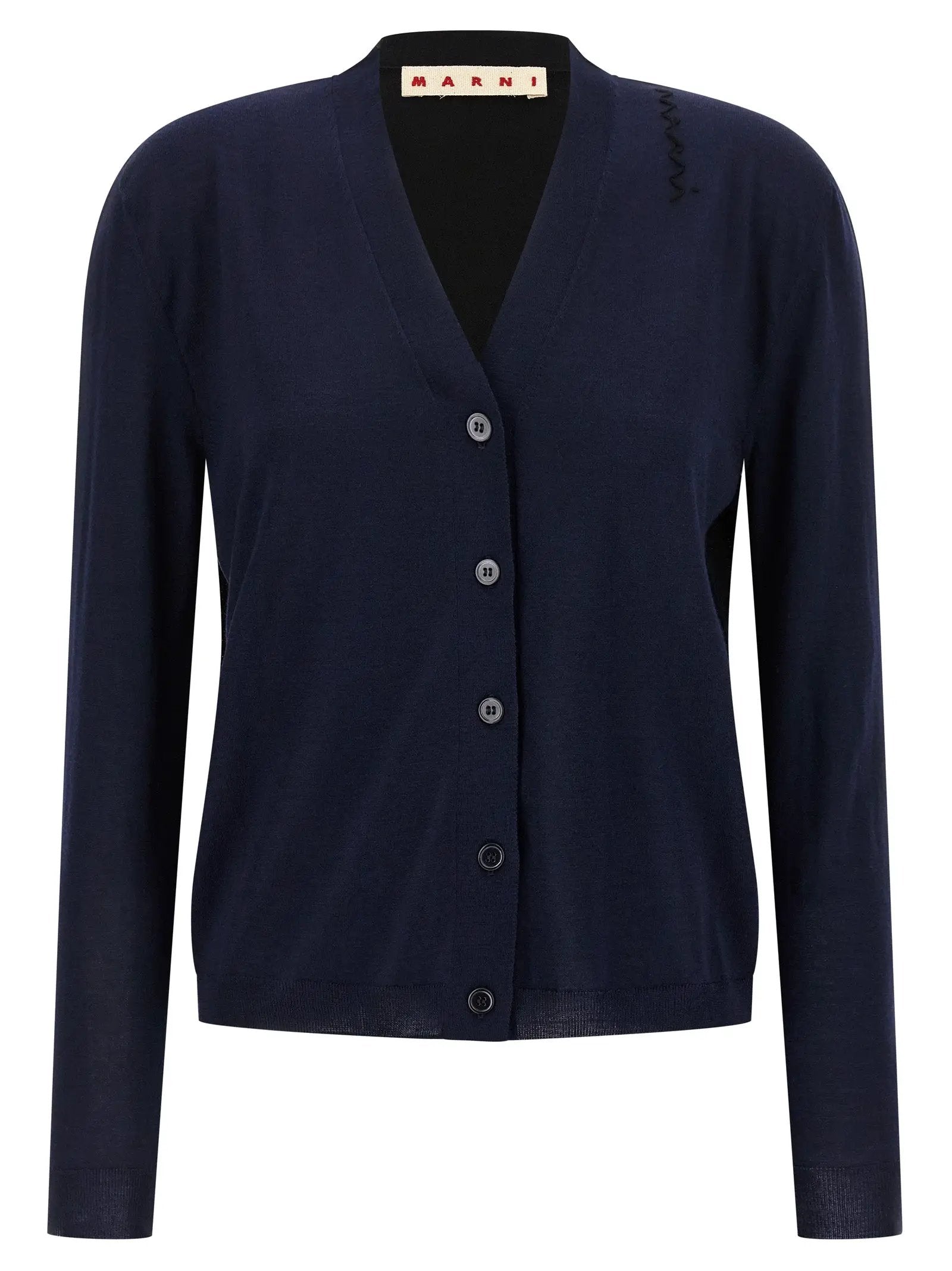 Marni Multicolor Virgin Wool Cardigan