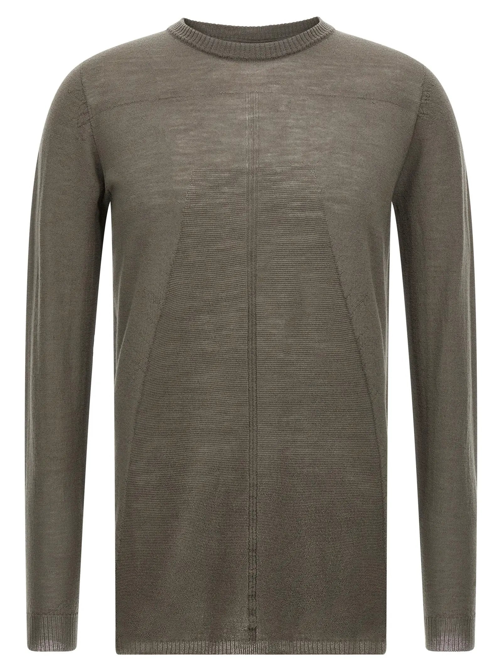 Rick Owens Gray Wool Cardigan