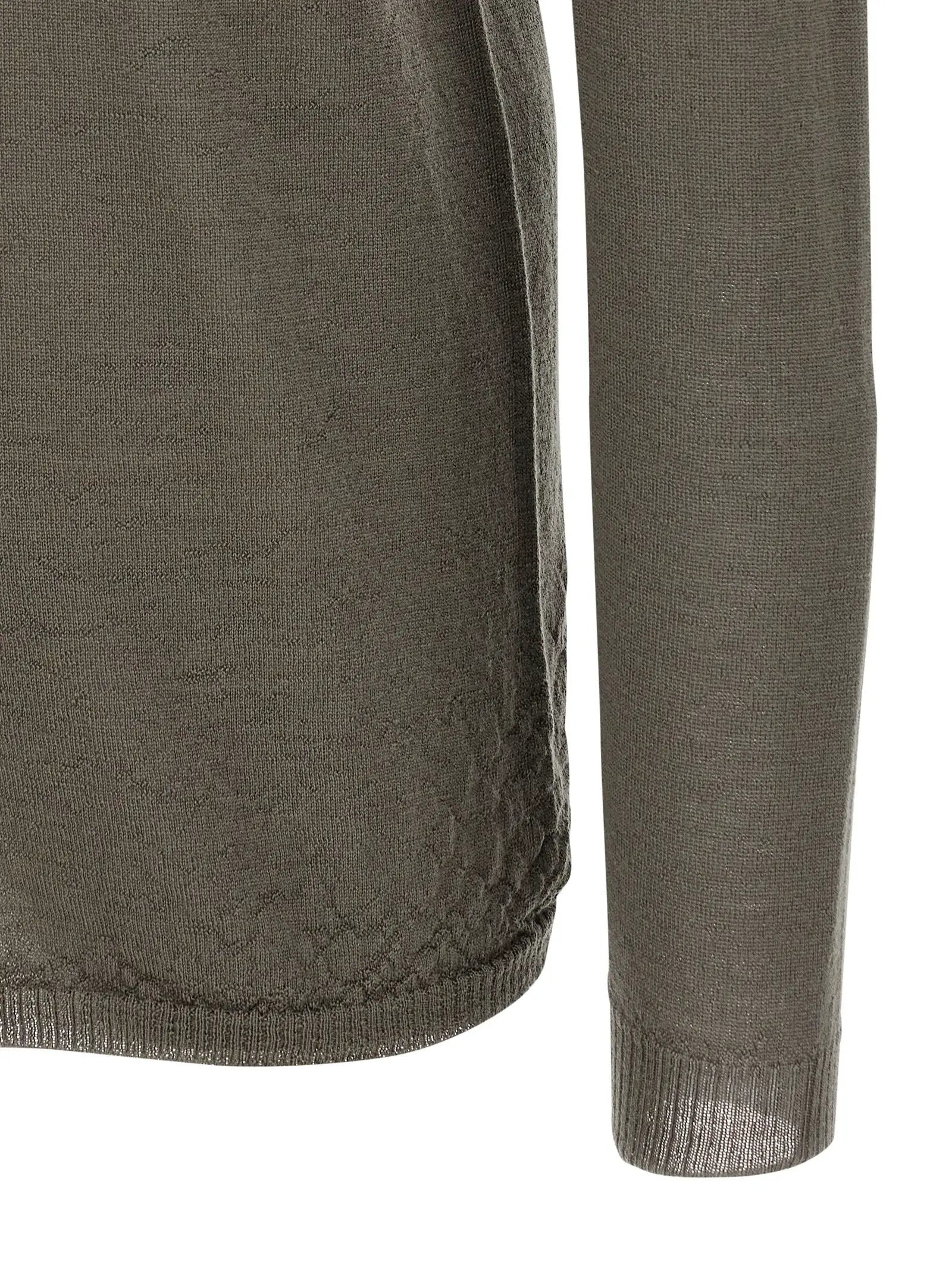 Rick Owens Gray Wool Cardigan