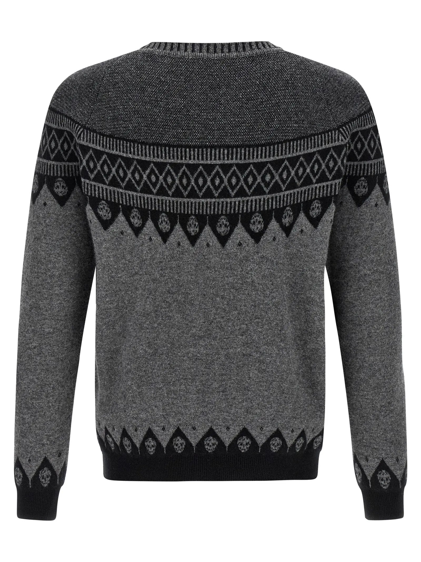 Alexander McQueen Gray Wool Cardigan