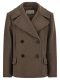 Dries Van Noten Brown Wool Coat