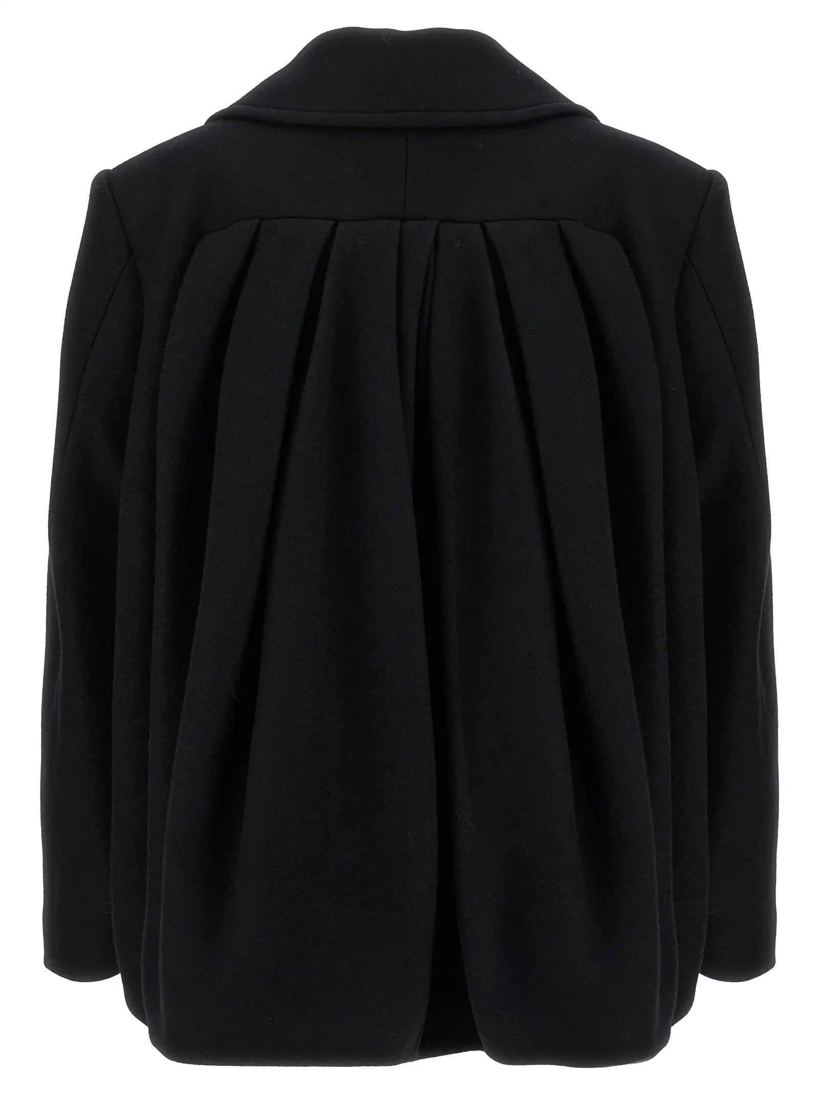 Dries Van Noten Black Wool Coat
