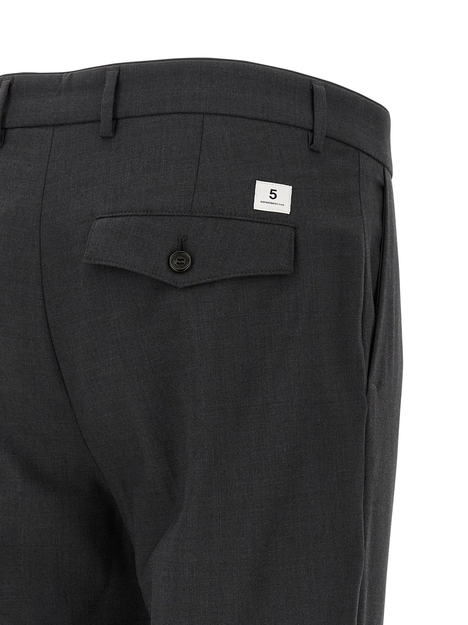 Department 5 Gray Virgin Wool Cropped Pants