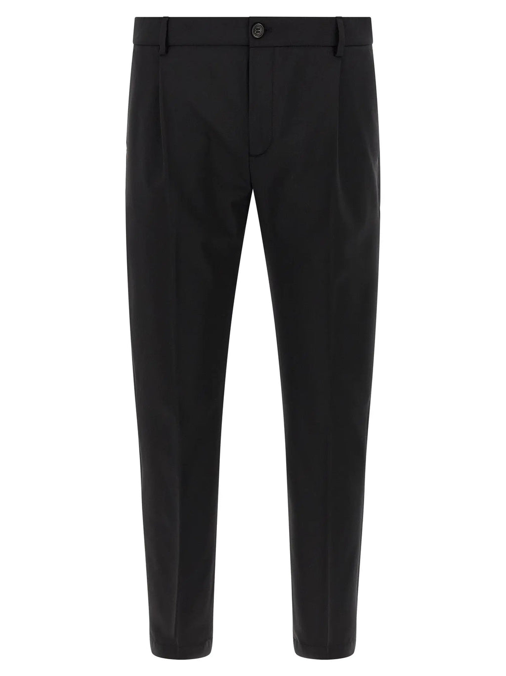 Department 5 Black Virgin Wool Cropped Pants