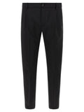 Department 5 Black Virgin Wool Cropped Pants