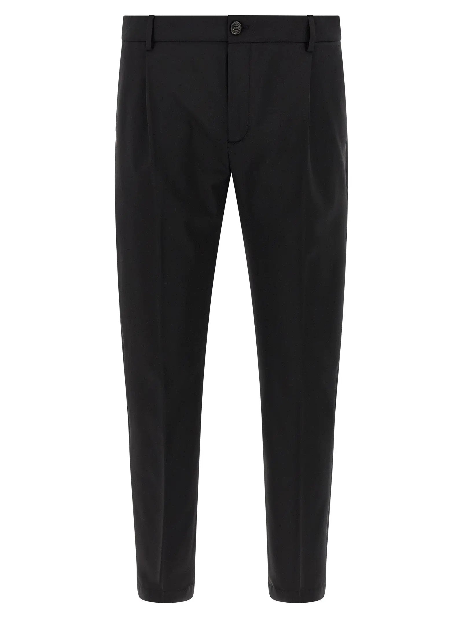 Department 5 Black Virgin Wool Cropped Pants