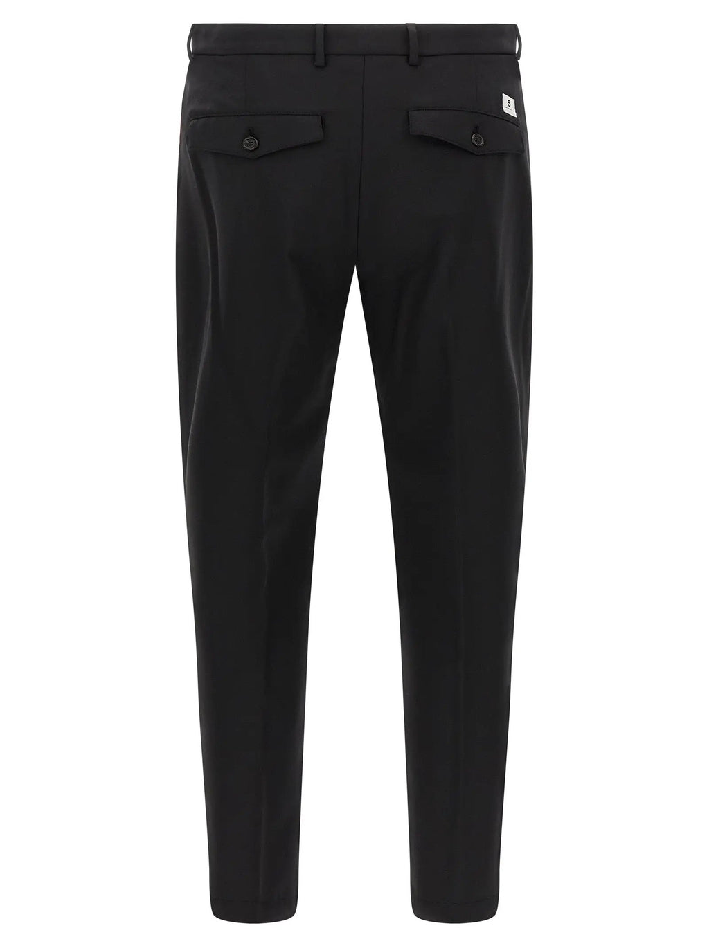 Department 5 Black Virgin Wool Cropped Pants