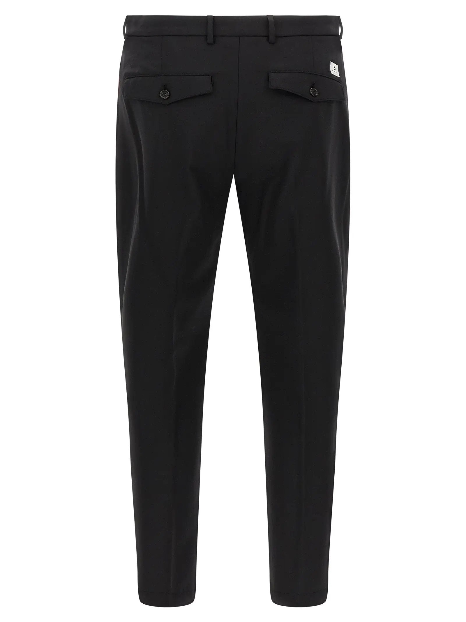 Department 5 Black Virgin Wool Cropped Pants