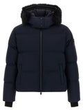 Moose Knuckles Blue Nylon Full-Length Jacket