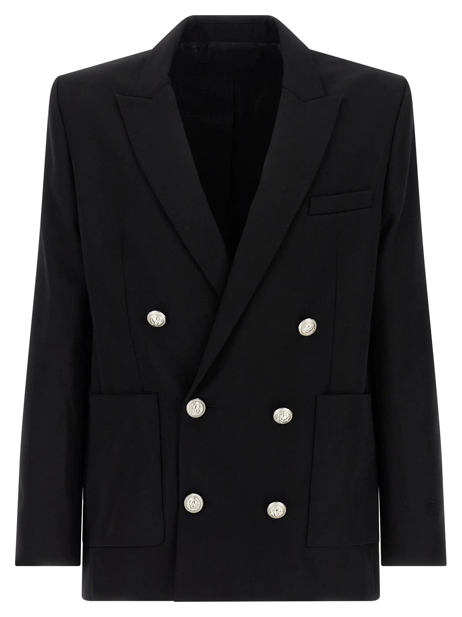 Balmain Black Virgin Wool Blazer