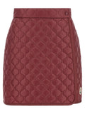 Moncler Bordeaux Polyamide Long Skirt