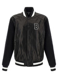 Balmain Bicolor Lamb Leather Leather Jacket