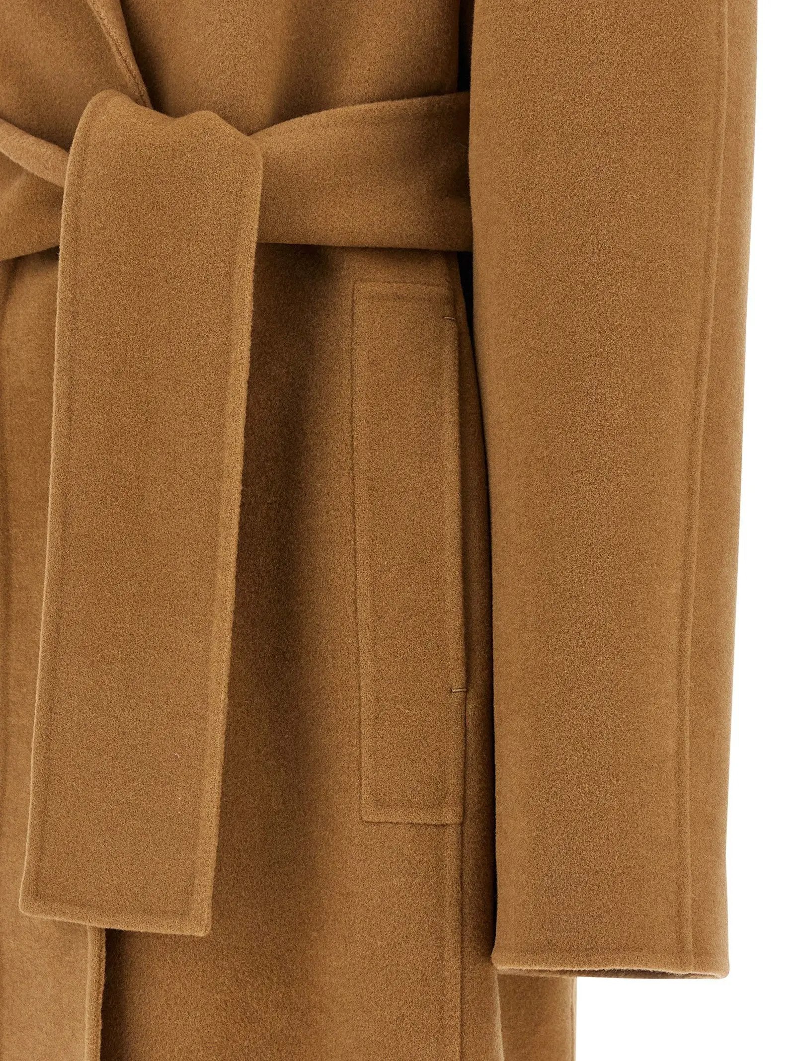 Khaite Brown Wool Coat