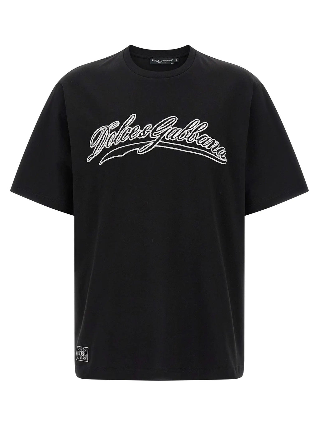 T-shirt bicolore en coton Dolce & Gabbana