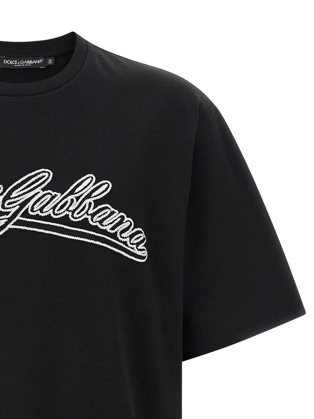 T-shirt bicolore en coton Dolce & Gabbana