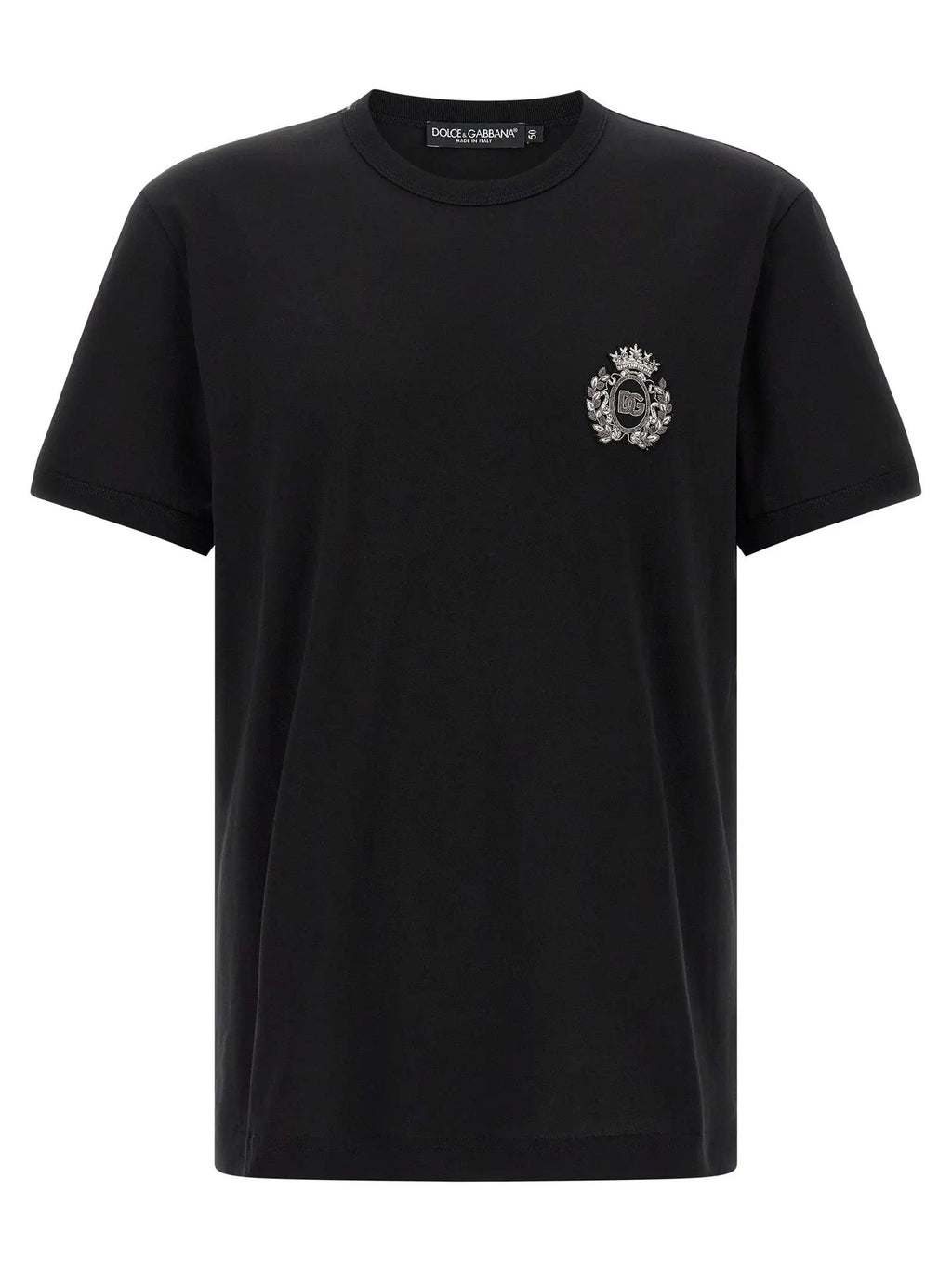 T-shirt en coton noir Dolce &amp; Gabbana