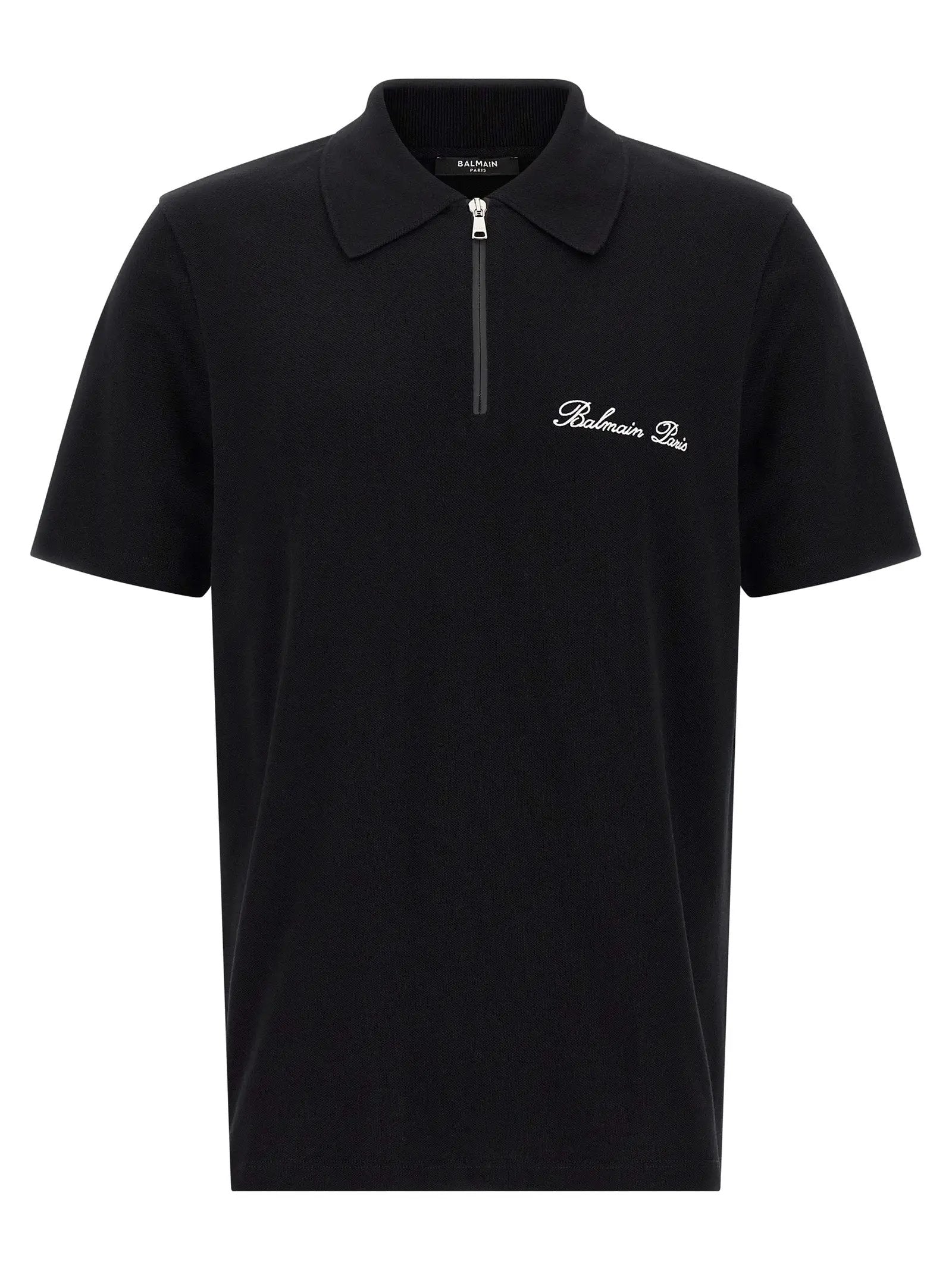 Balmain Bicolor Cotton Polo Shirt