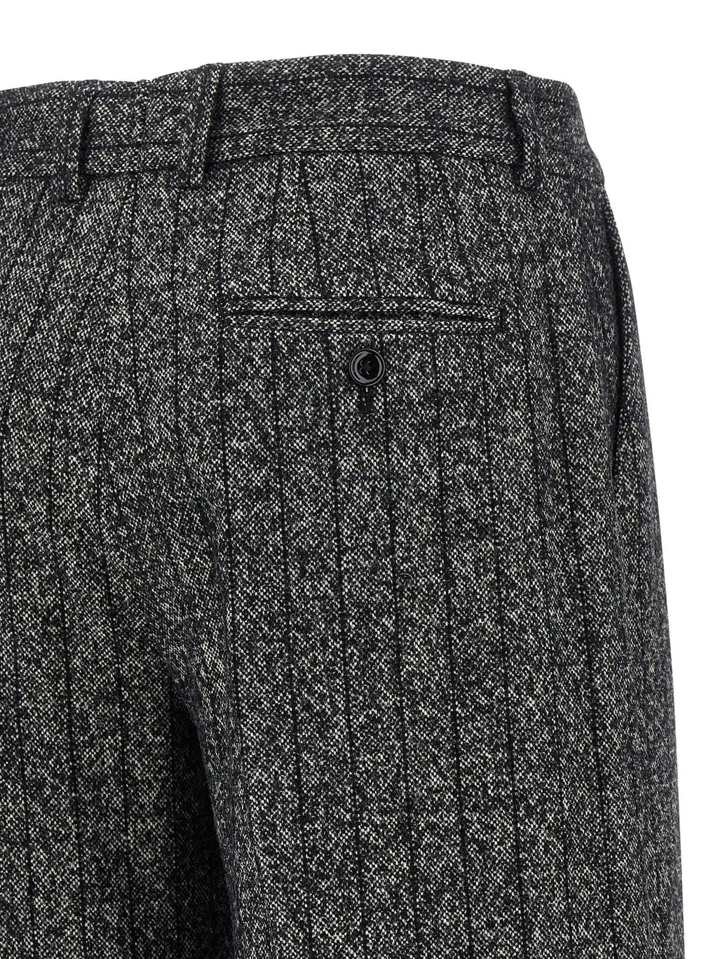 Dolce & Gabbana Bicolor Virgin Wool Casual Pants