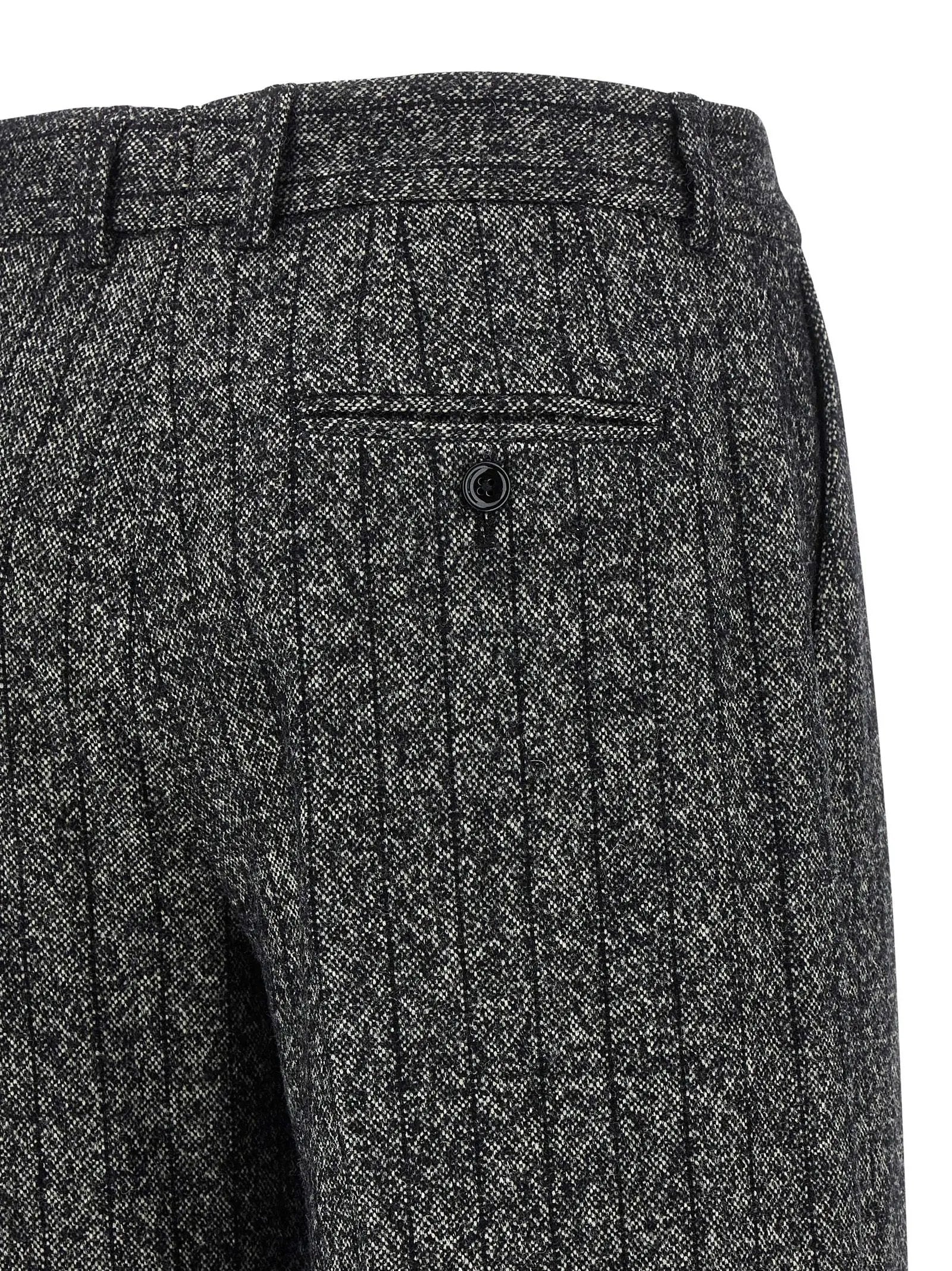 Dolce & Gabbana Bicolor Virgin Wool Casual Pants