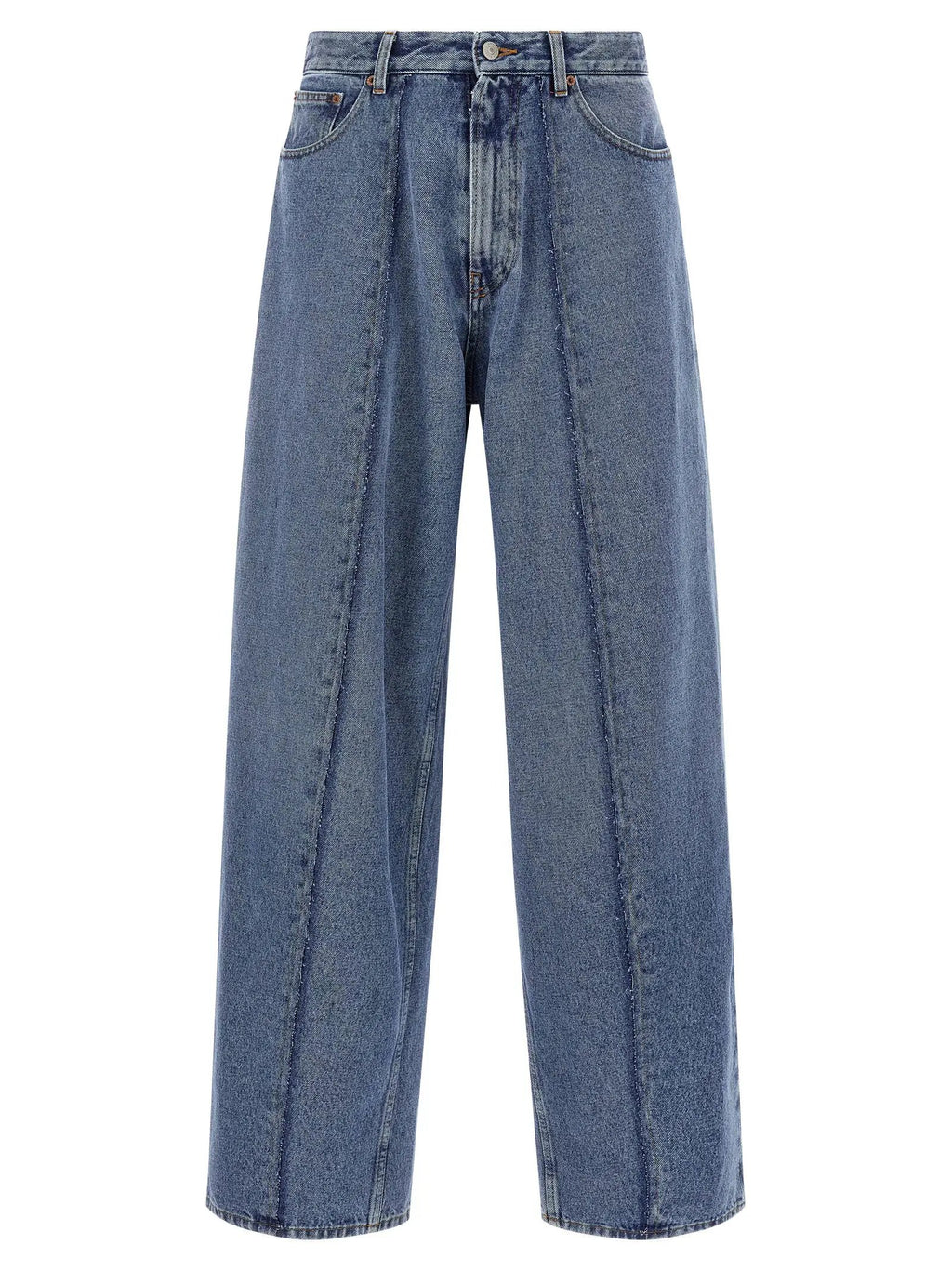 MM6 Maison Margiela Blue Cotton Jeans Denim